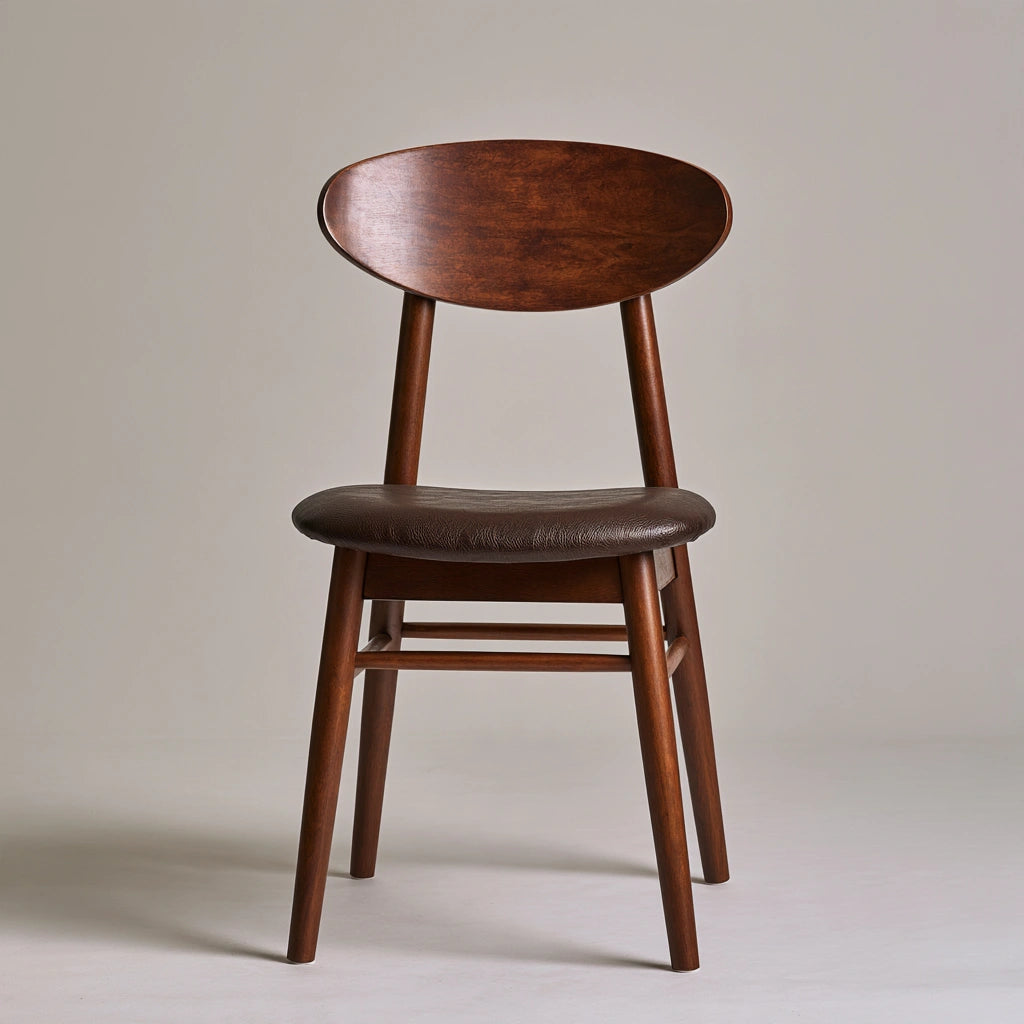 Chaise de salle à manger en bois, coloris brun naturel
