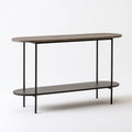Console d'entrée aux lignes épurées, coloris gris