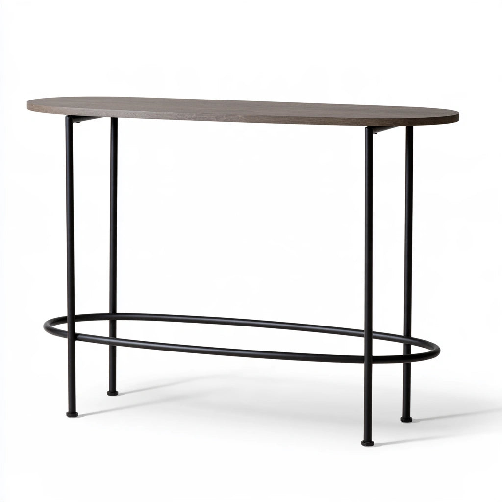 Console d'entrée aux lignes épurées, coloris gris