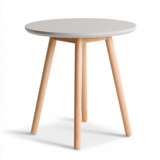 Table d'appoint aux lignes épurées, coloris gris clair